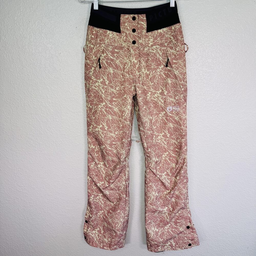 Picture Organic Ski Pants Womens Small Treva Printed Pants Dryplay Snowboard